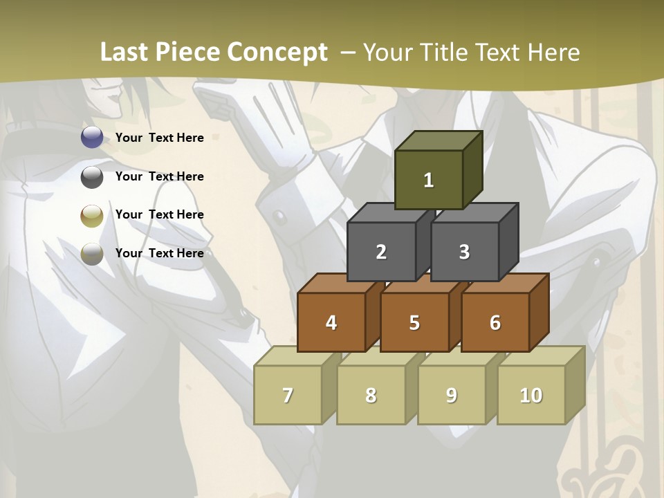 A Couple Of People Standing Next To Each Other PowerPoint Template