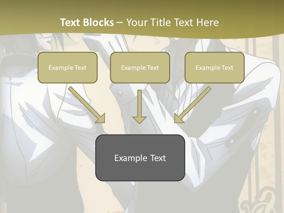A Couple Of People Standing Next To Each Other PowerPoint Template