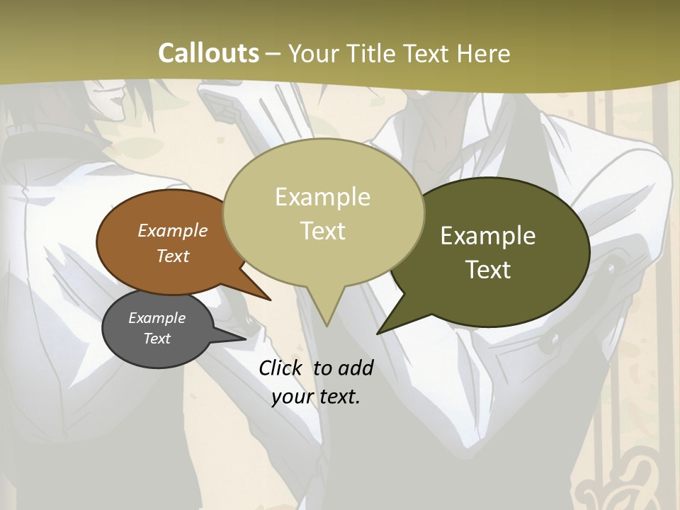 A Couple Of People Standing Next To Each Other PowerPoint Template