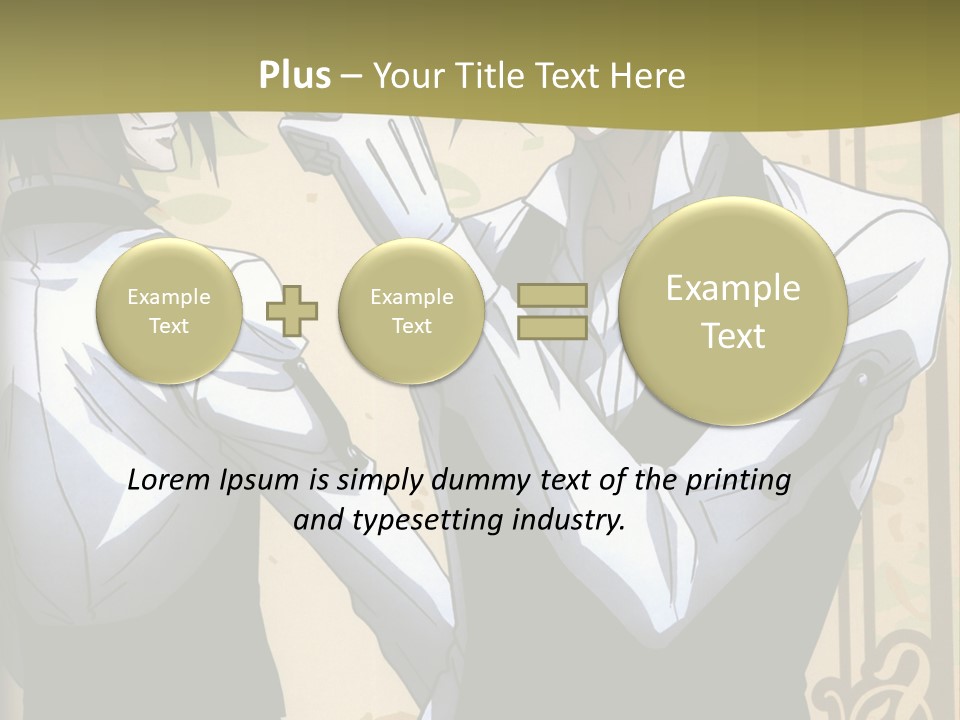 A Couple Of People Standing Next To Each Other PowerPoint Template