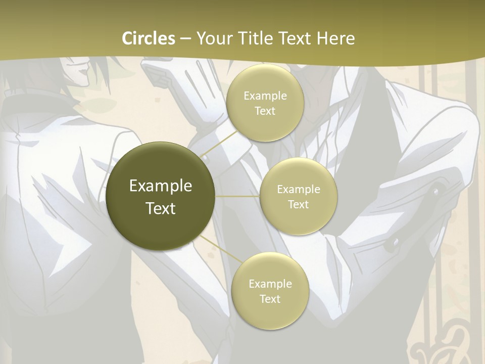 A Couple Of People Standing Next To Each Other PowerPoint Template