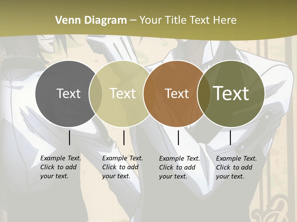 A Couple Of People Standing Next To Each Other PowerPoint Template