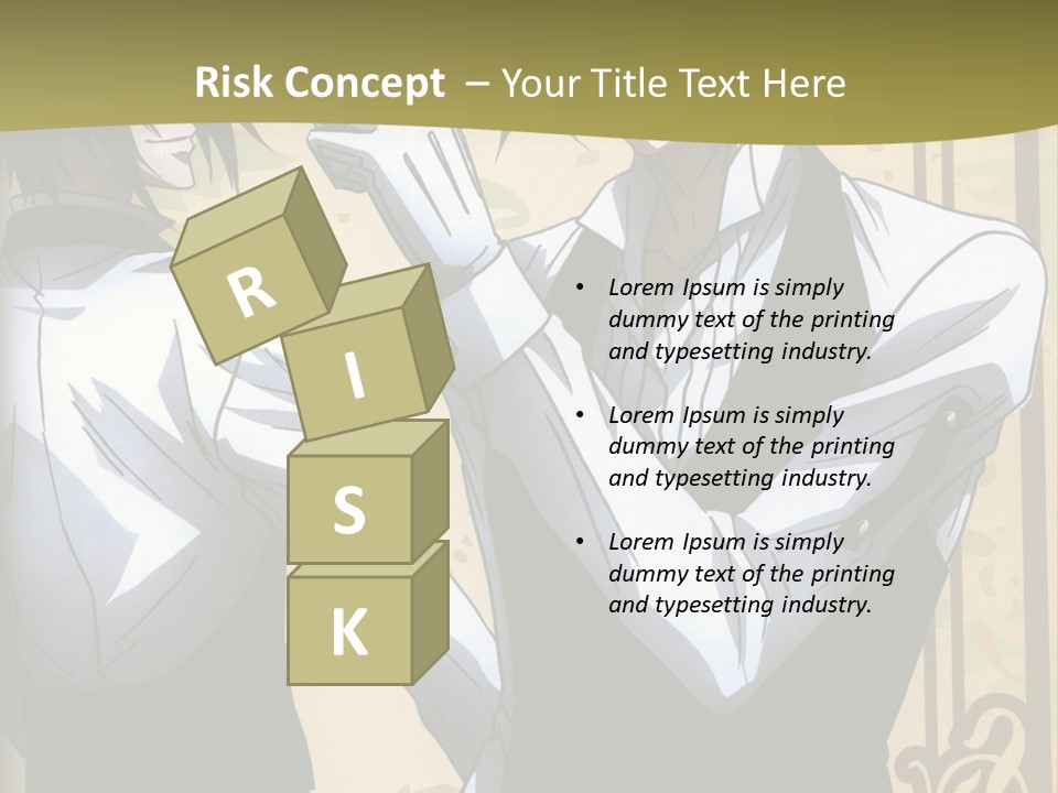 A Couple Of People Standing Next To Each Other PowerPoint Template