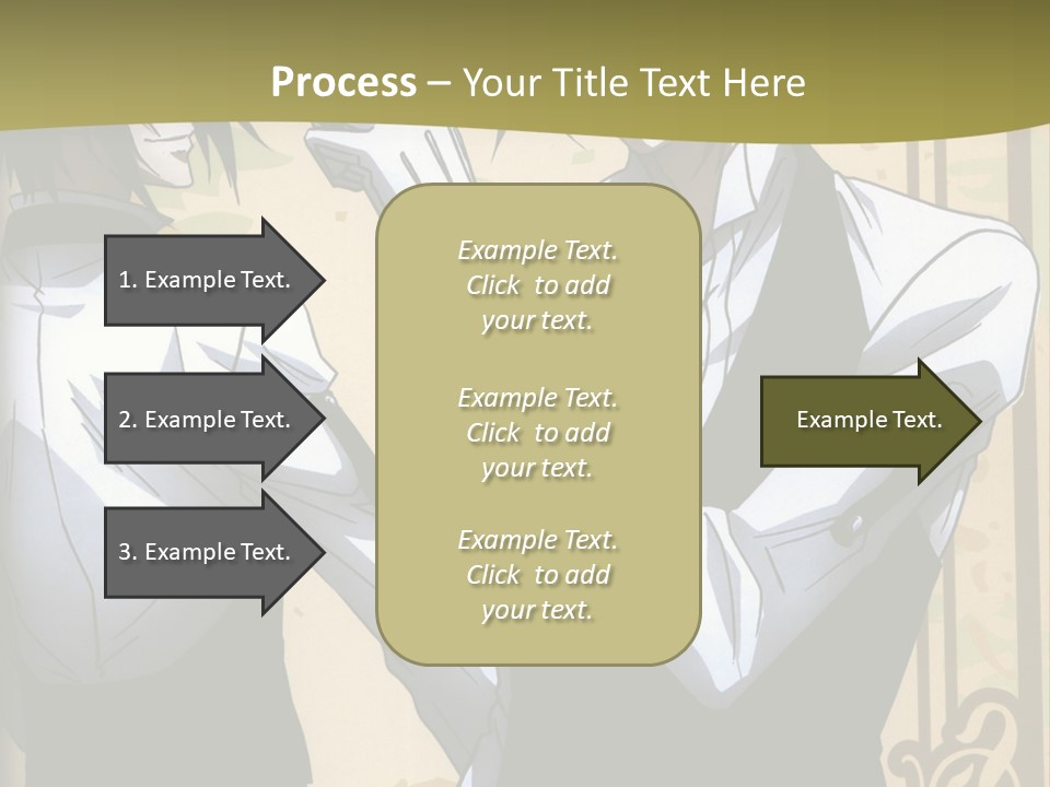 A Couple Of People Standing Next To Each Other PowerPoint Template
