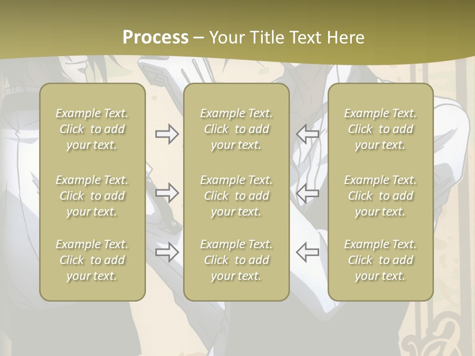 A Couple Of People Standing Next To Each Other PowerPoint Template