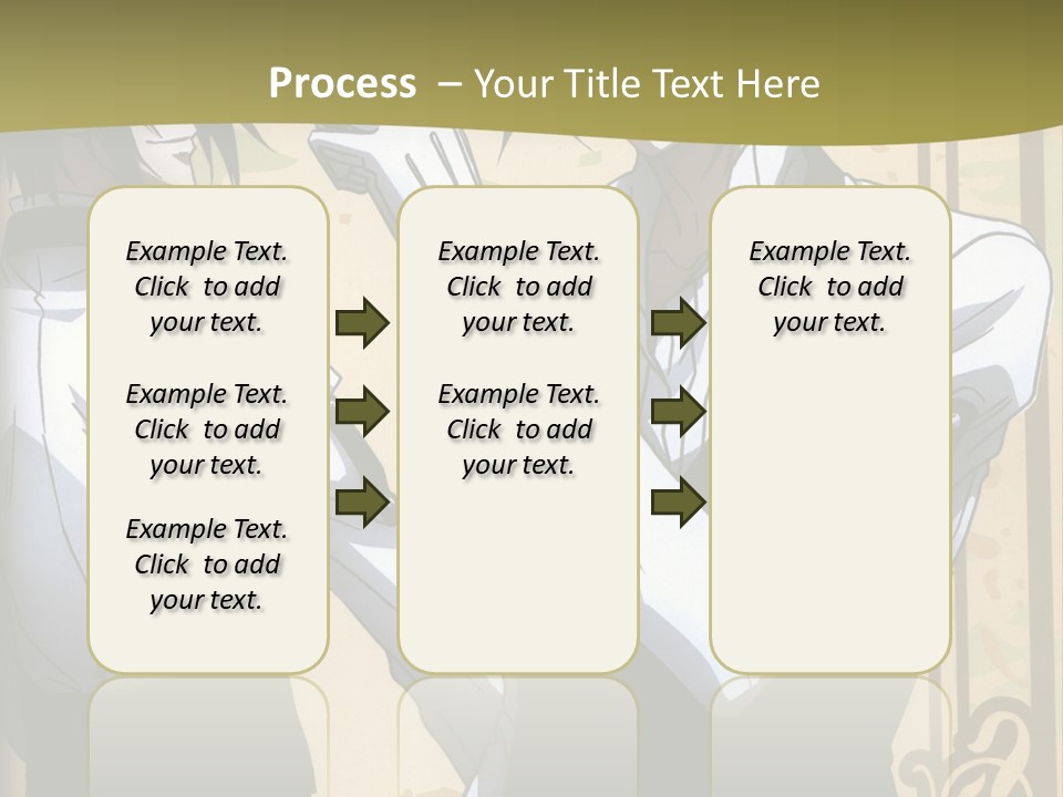 A Couple Of People Standing Next To Each Other PowerPoint Template