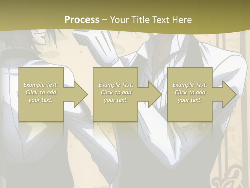 A Couple Of People Standing Next To Each Other PowerPoint Template