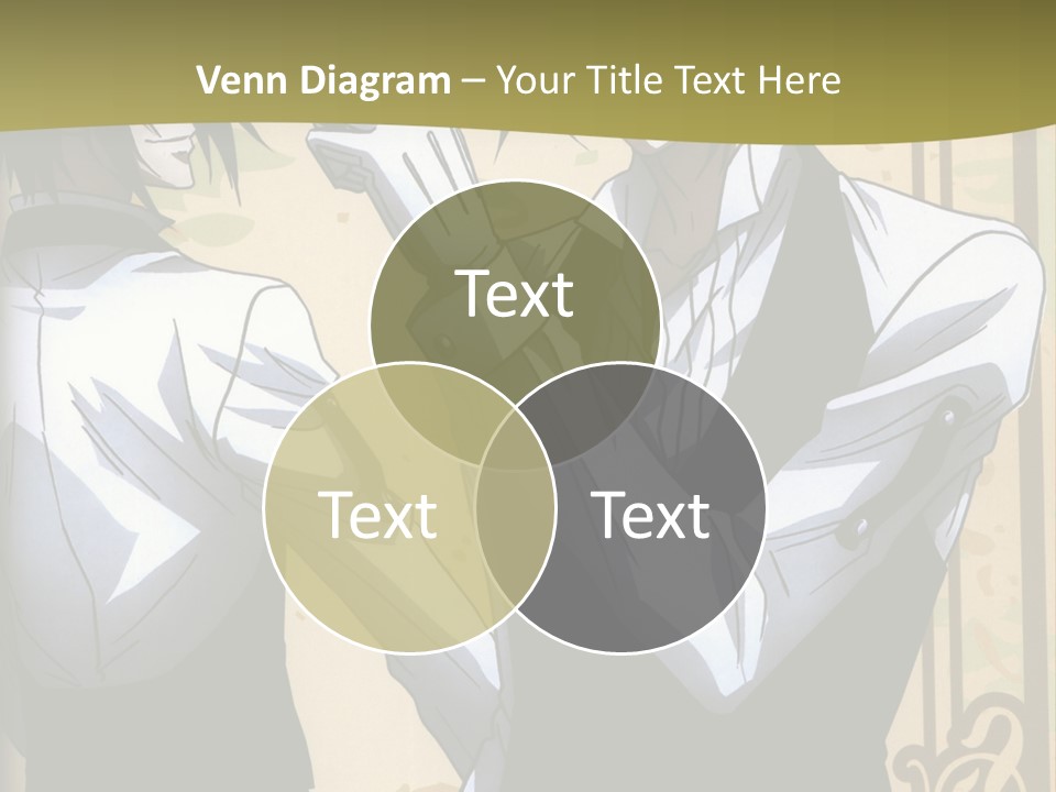 A Couple Of People Standing Next To Each Other PowerPoint Template