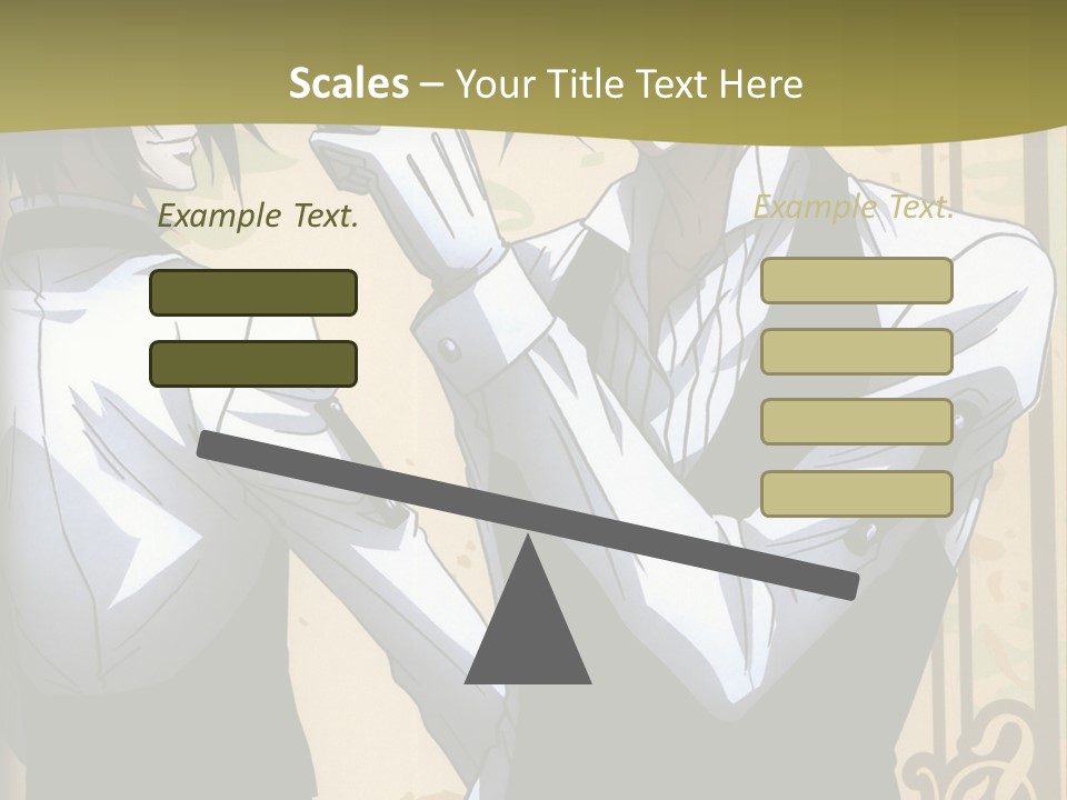 A Couple Of People Standing Next To Each Other PowerPoint Template
