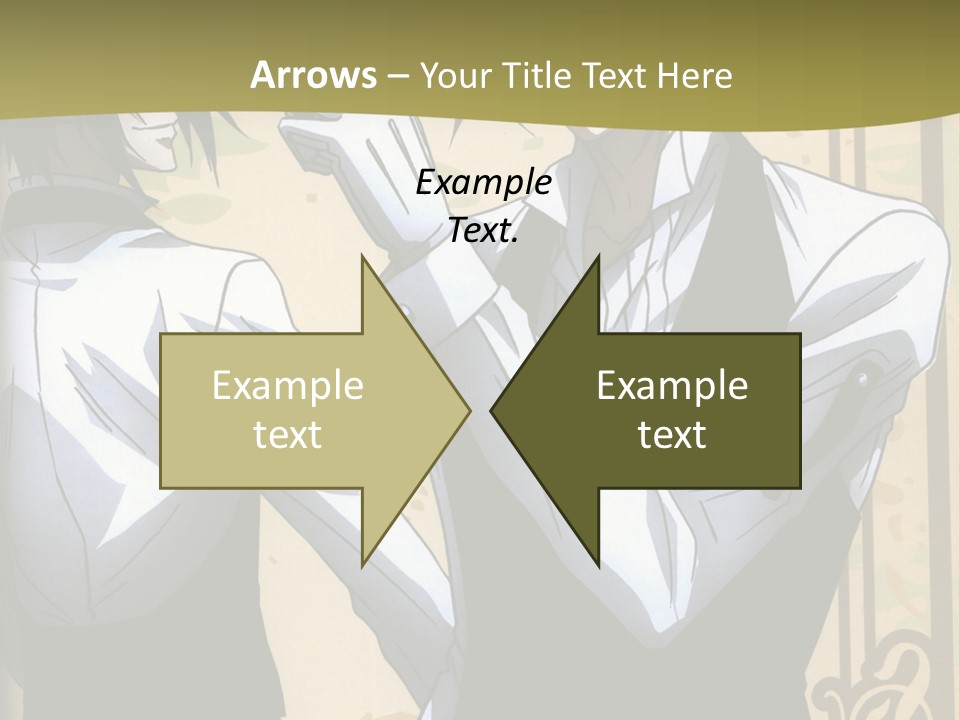 A Couple Of People Standing Next To Each Other PowerPoint Template