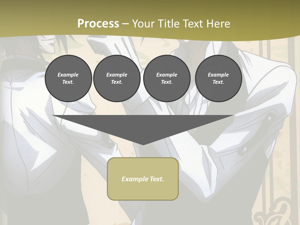A Couple Of People Standing Next To Each Other PowerPoint Template
