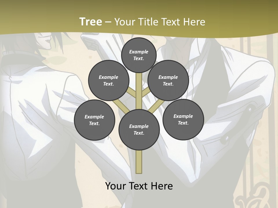 A Couple Of People Standing Next To Each Other PowerPoint Template