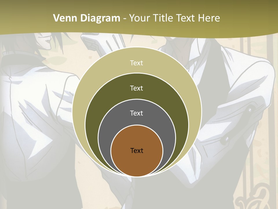 A Couple Of People Standing Next To Each Other PowerPoint Template