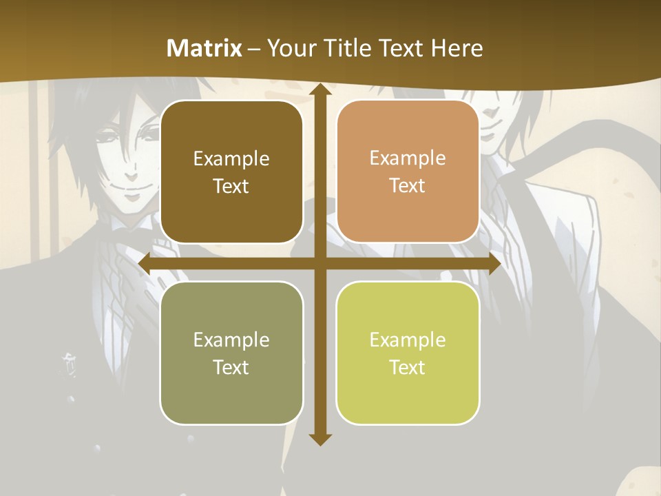 A Couple Of People Standing Next To Each Other PowerPoint Template