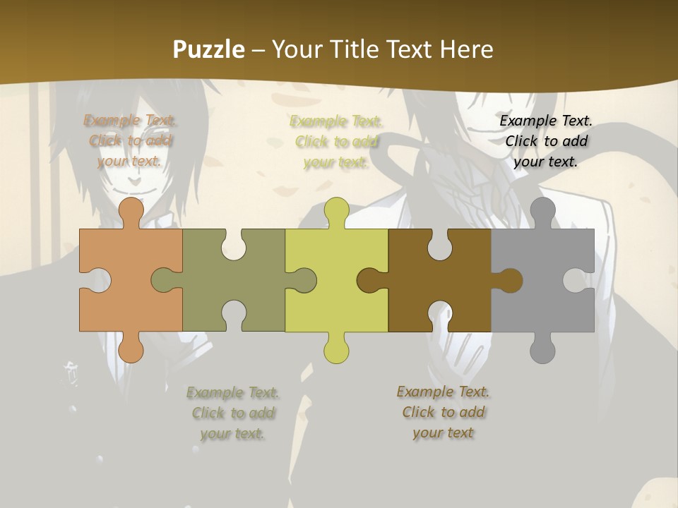 A Couple Of People Standing Next To Each Other PowerPoint Template