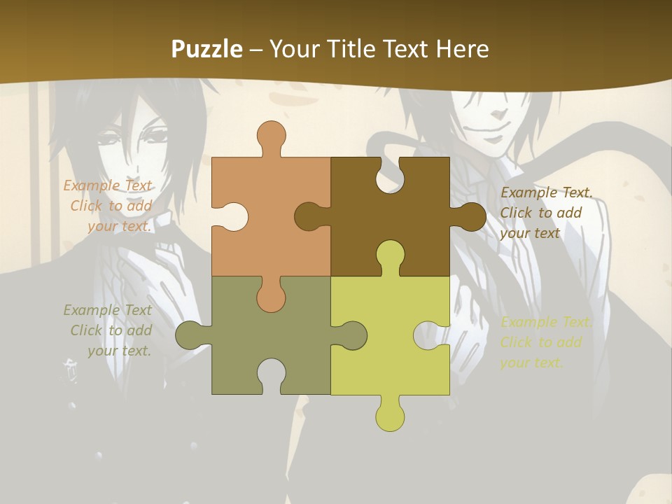 A Couple Of People Standing Next To Each Other PowerPoint Template