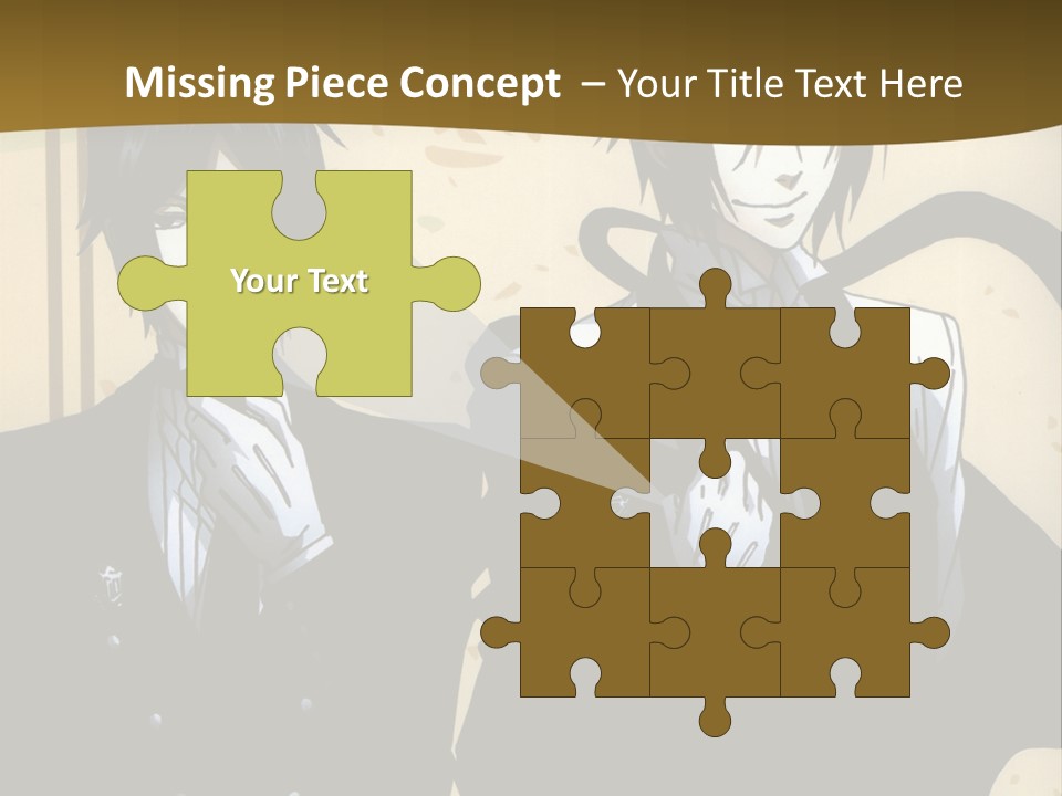 A Couple Of People Standing Next To Each Other PowerPoint Template