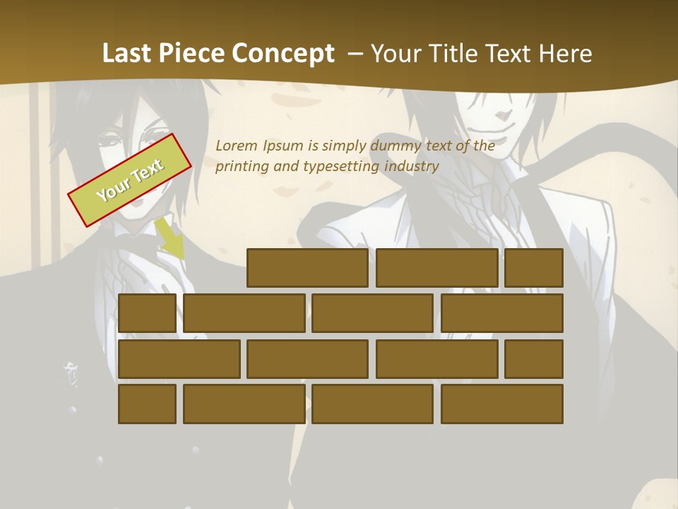 A Couple Of People Standing Next To Each Other PowerPoint Template