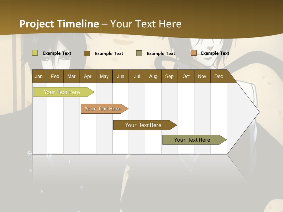 A Couple Of People Standing Next To Each Other PowerPoint Template