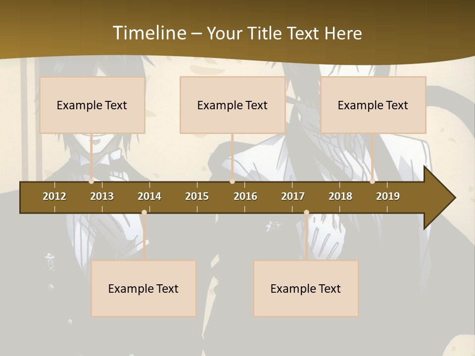 A Couple Of People Standing Next To Each Other PowerPoint Template