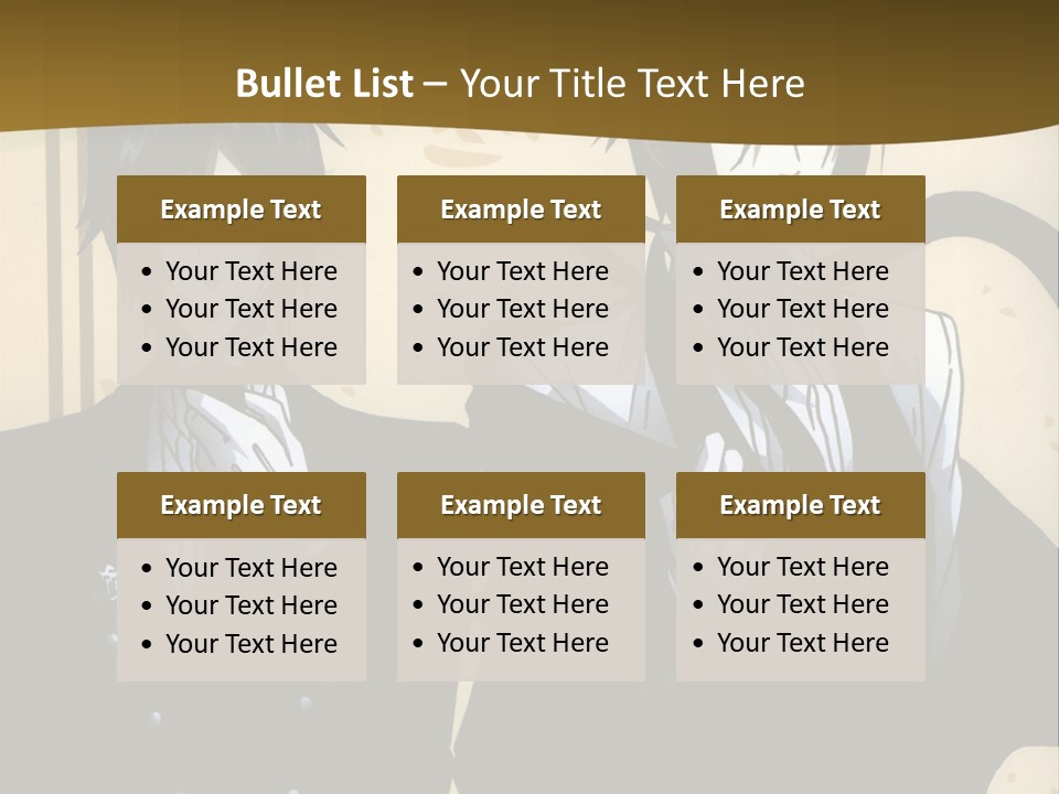 A Couple Of People Standing Next To Each Other PowerPoint Template