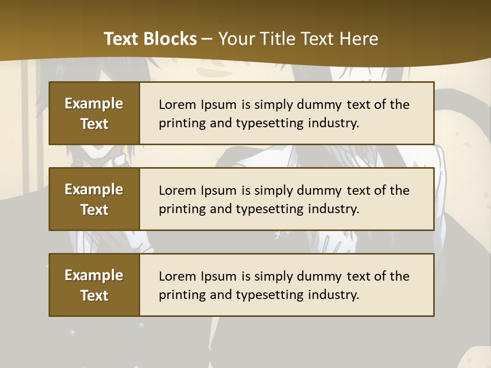 A Couple Of People Standing Next To Each Other PowerPoint Template
