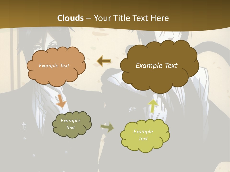 A Couple Of People Standing Next To Each Other PowerPoint Template