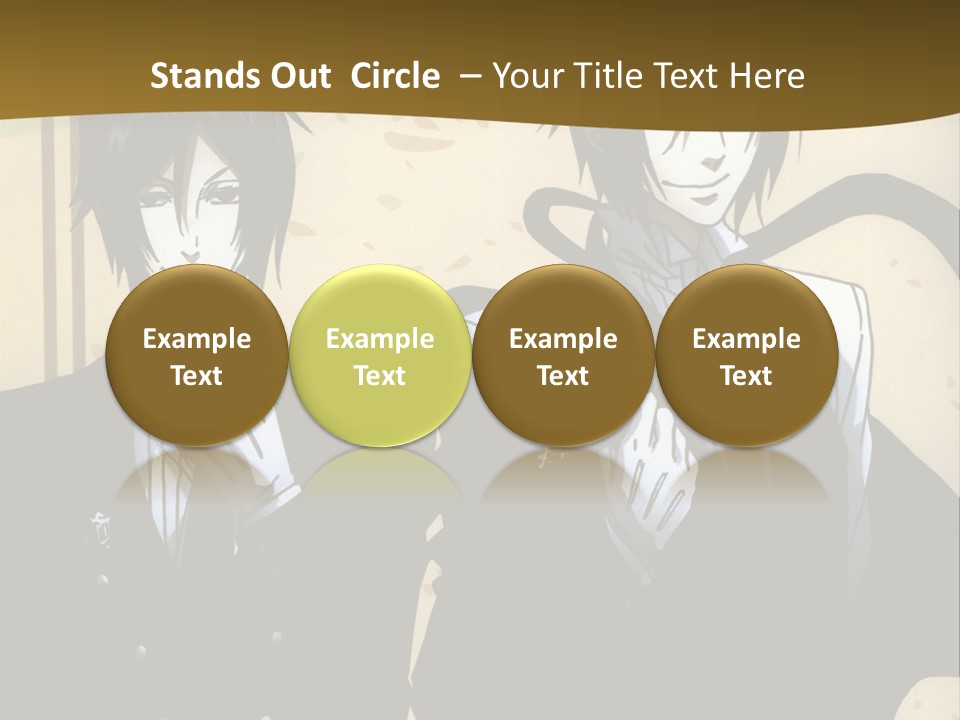 A Couple Of People Standing Next To Each Other PowerPoint Template