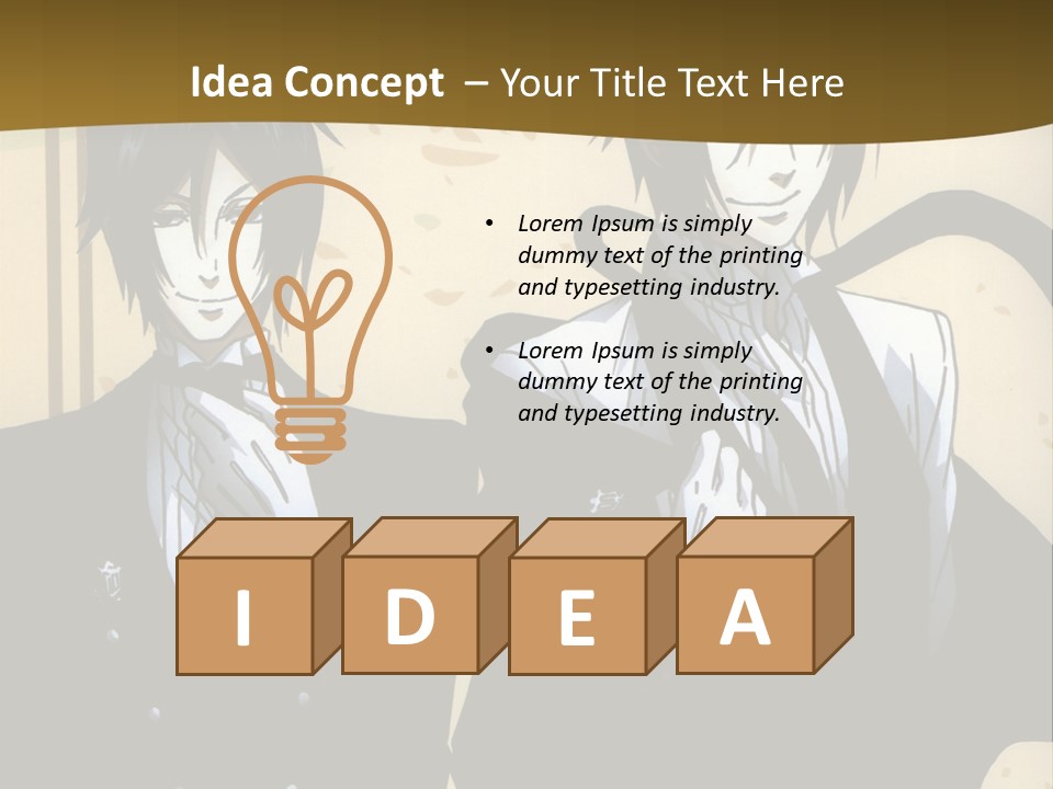 A Couple Of People Standing Next To Each Other PowerPoint Template