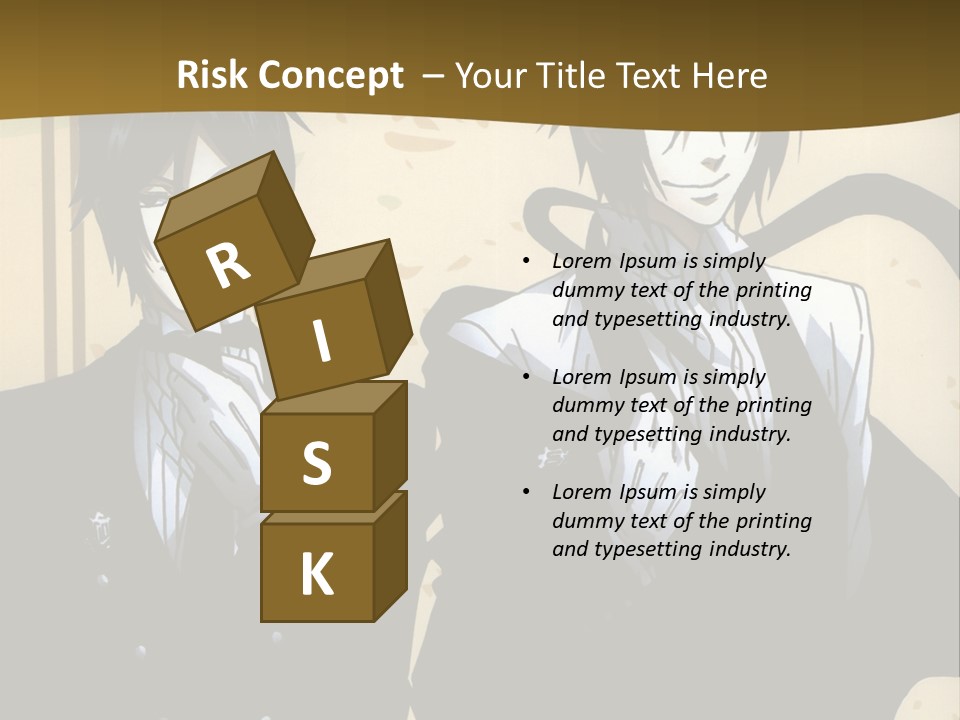 A Couple Of People Standing Next To Each Other PowerPoint Template