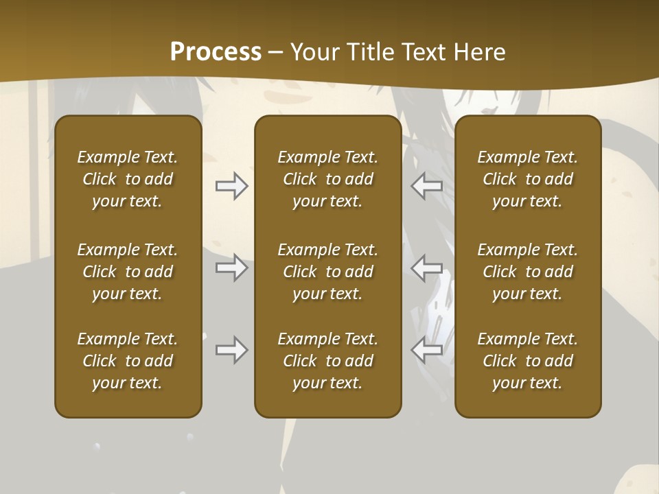 A Couple Of People Standing Next To Each Other PowerPoint Template