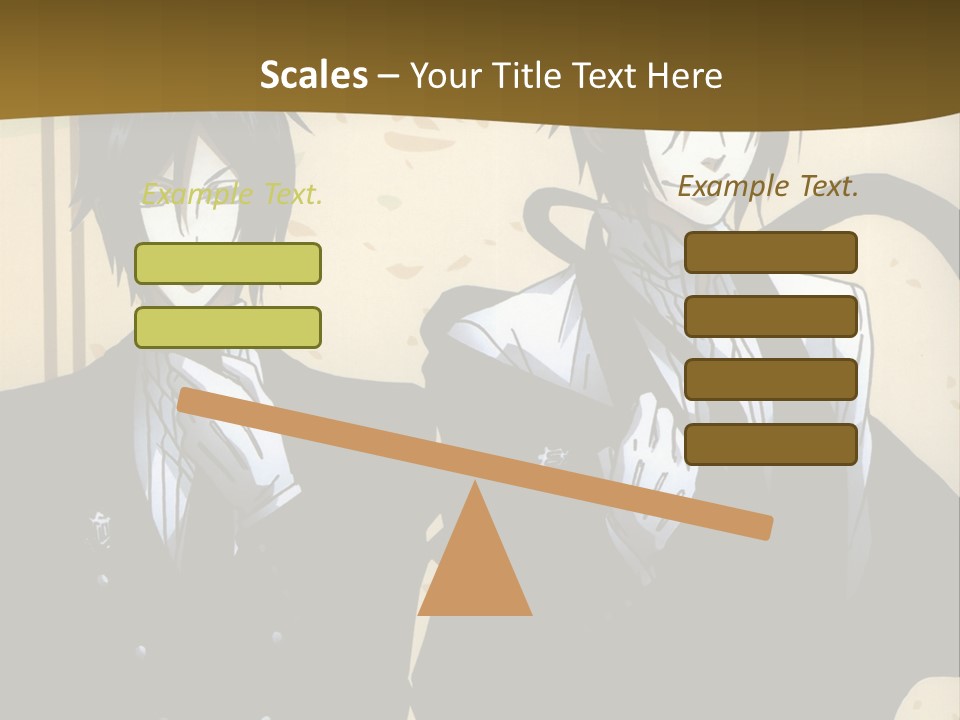 A Couple Of People Standing Next To Each Other PowerPoint Template