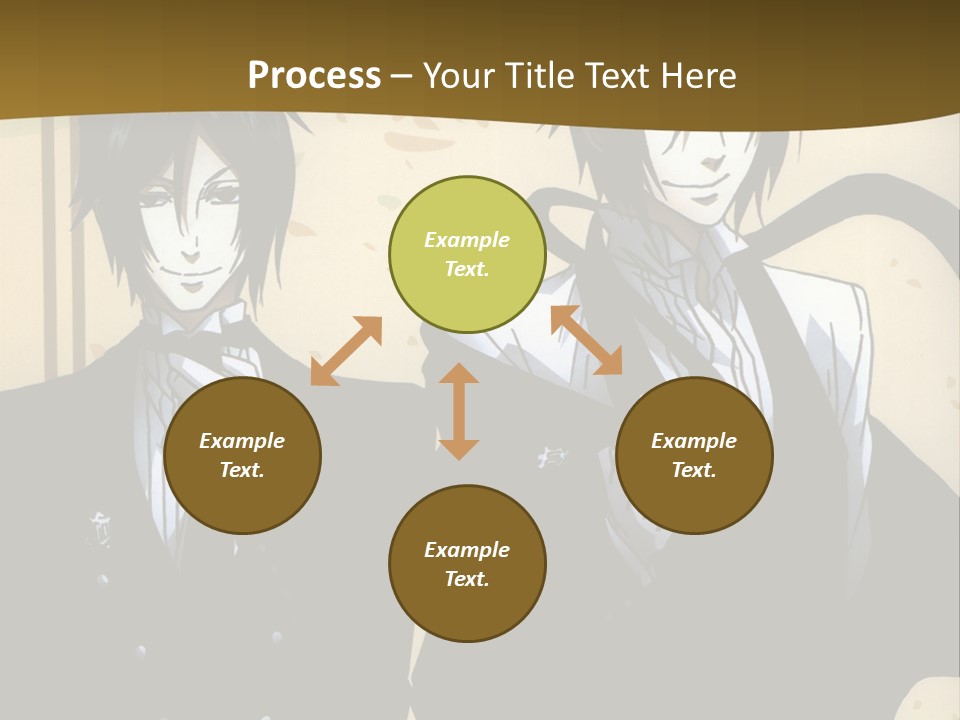 A Couple Of People Standing Next To Each Other PowerPoint Template