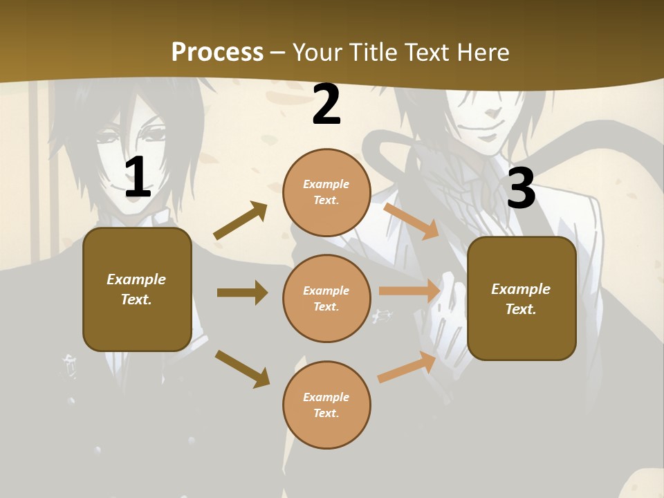 A Couple Of People Standing Next To Each Other PowerPoint Template