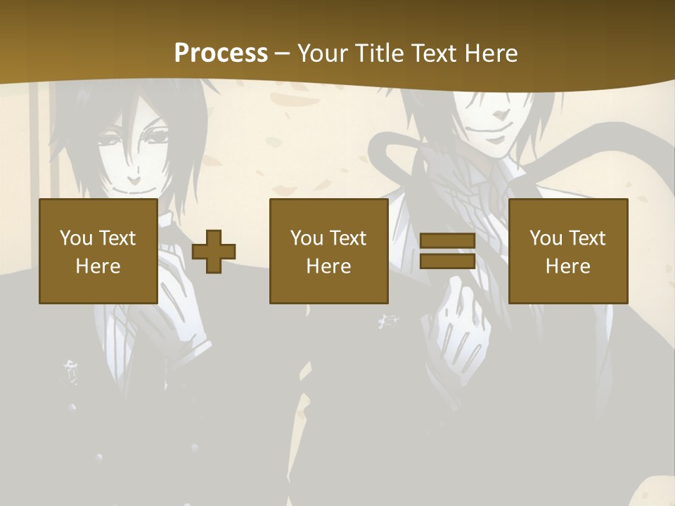A Couple Of People Standing Next To Each Other PowerPoint Template