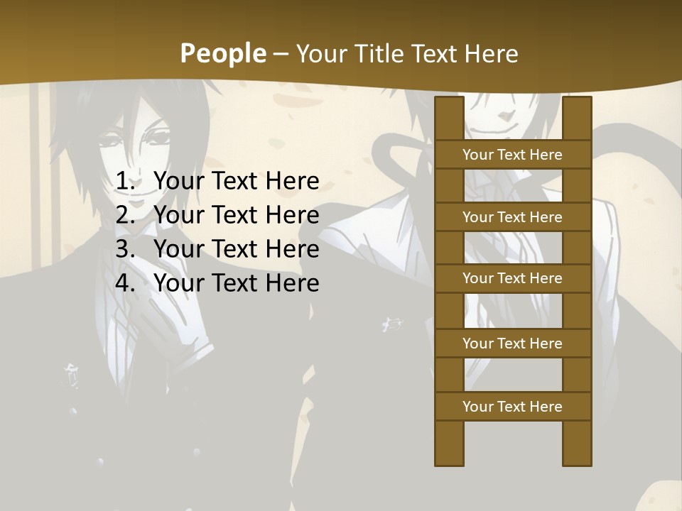 A Couple Of People Standing Next To Each Other PowerPoint Template