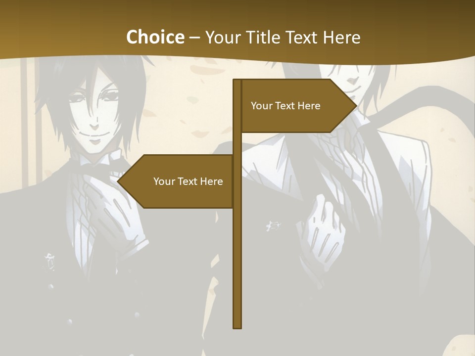 A Couple Of People Standing Next To Each Other PowerPoint Template