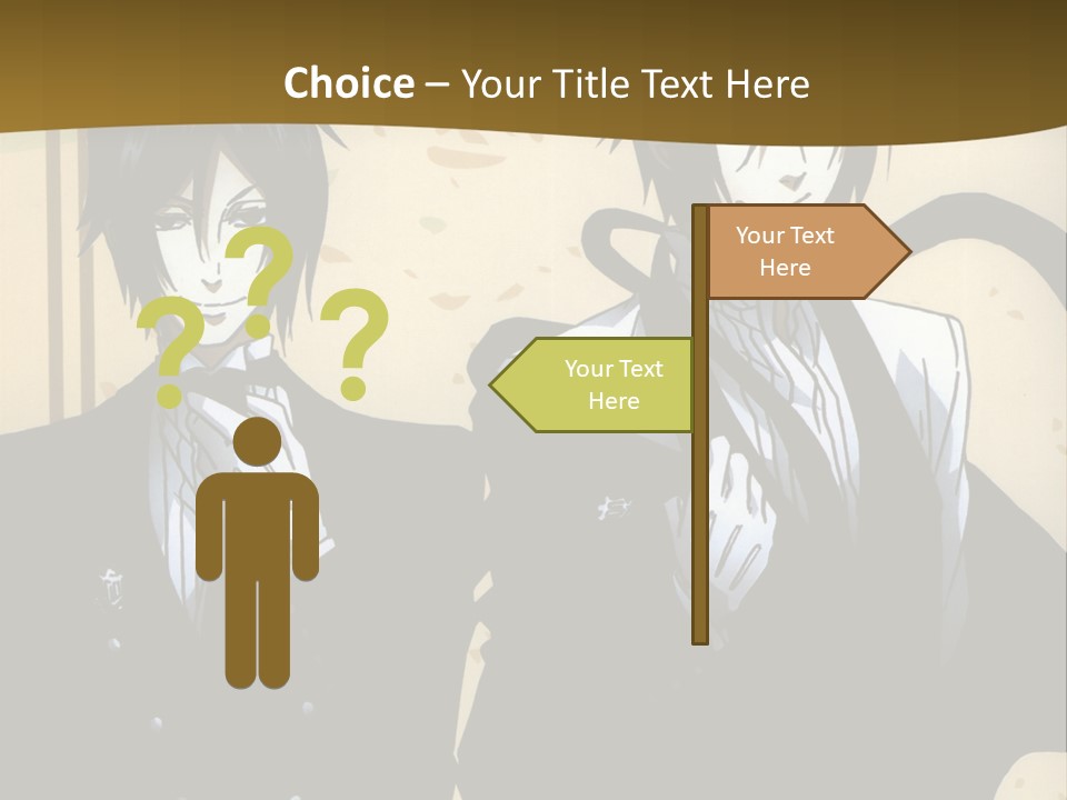 A Couple Of People Standing Next To Each Other PowerPoint Template