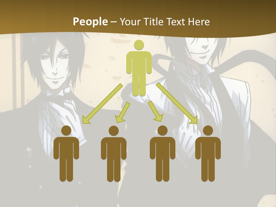 A Couple Of People Standing Next To Each Other PowerPoint Template