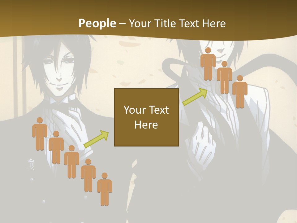 A Couple Of People Standing Next To Each Other PowerPoint Template
