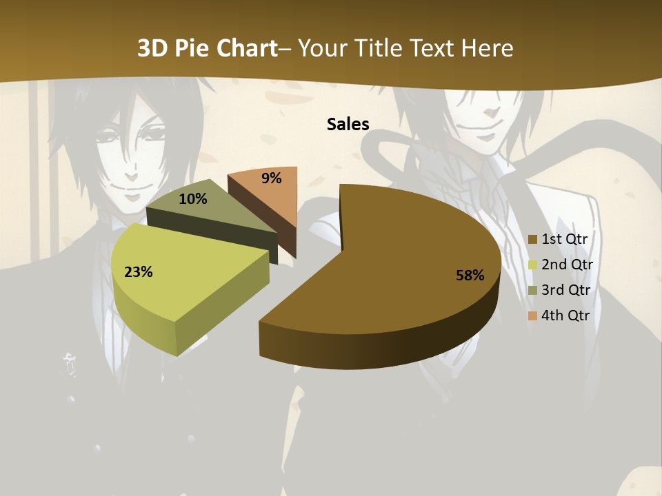 A Couple Of People Standing Next To Each Other PowerPoint Template