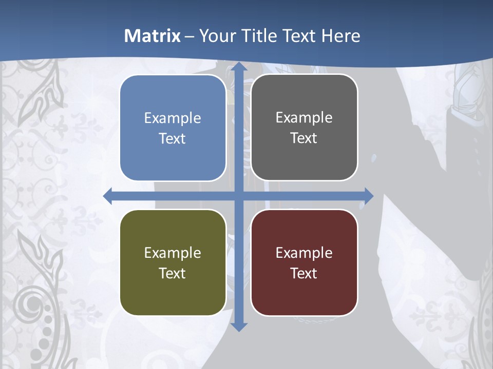 A Man In A Suit Holding A Present Powerpoint Template PowerPoint Template