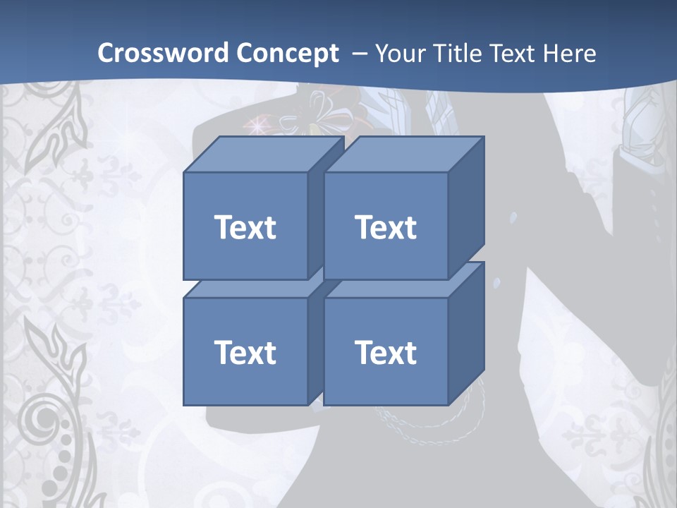 A Man In A Suit Holding A Present Powerpoint Template PowerPoint Template