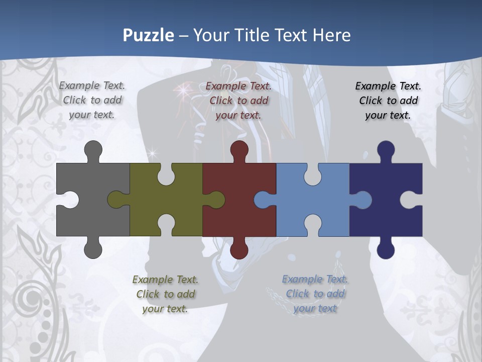 A Man In A Suit Holding A Present Powerpoint Template PowerPoint Template