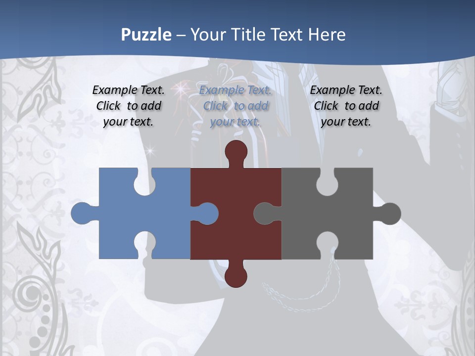 A Man In A Suit Holding A Present Powerpoint Template PowerPoint Template