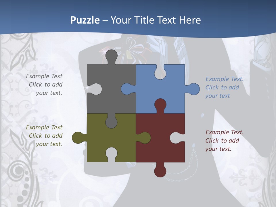 A Man In A Suit Holding A Present Powerpoint Template PowerPoint Template