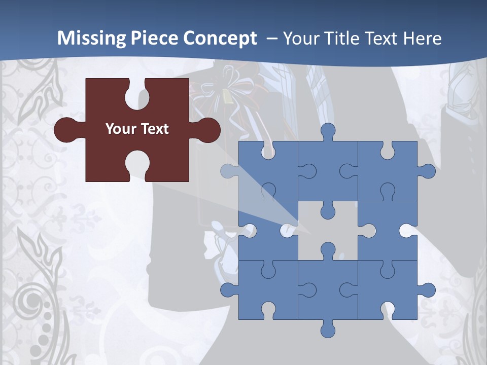 A Man In A Suit Holding A Present Powerpoint Template PowerPoint Template