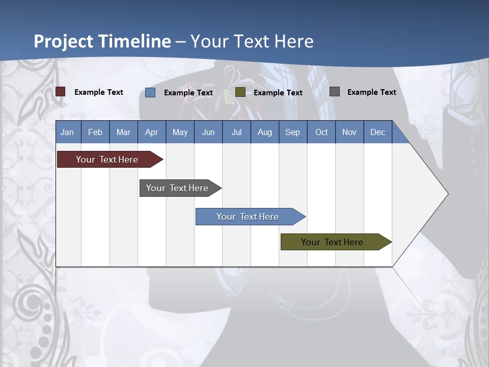 A Man In A Suit Holding A Present Powerpoint Template PowerPoint Template