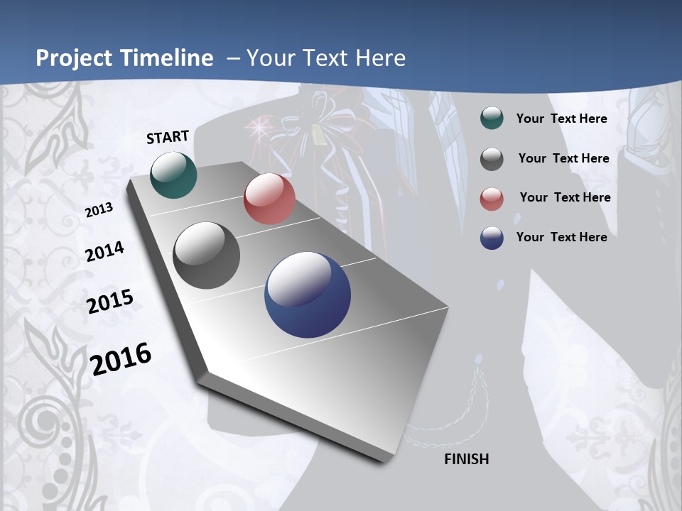 A Man In A Suit Holding A Present Powerpoint Template PowerPoint Template