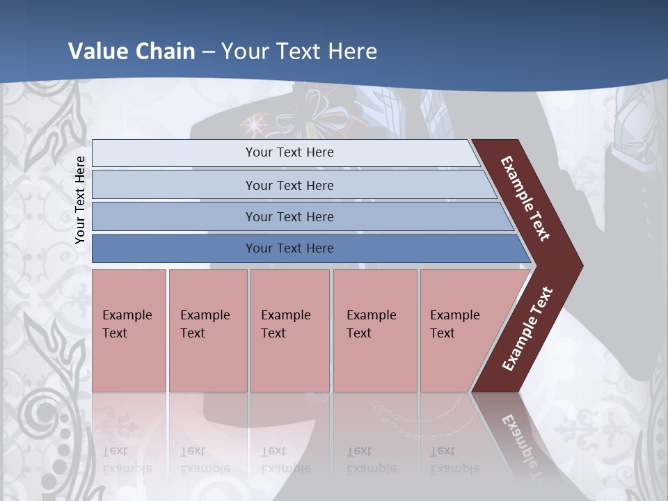 A Man In A Suit Holding A Present Powerpoint Template PowerPoint Template